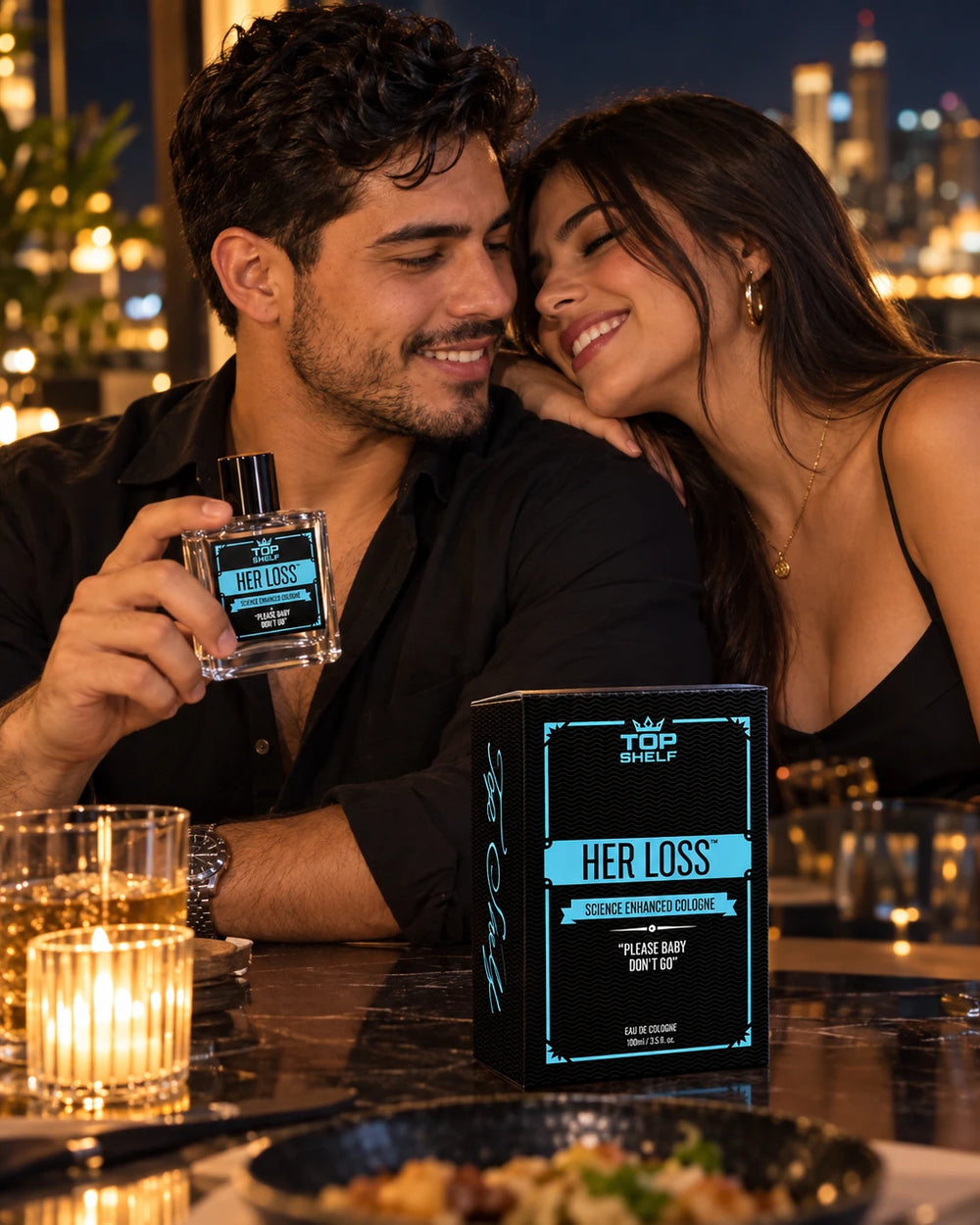 Pareja en una cita con Her Loss
